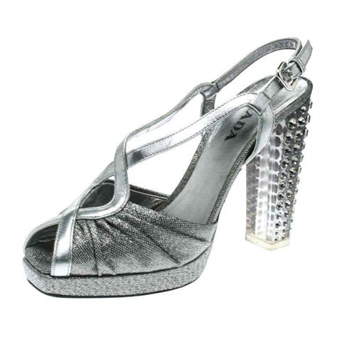 prada silver slingbacks|prada slingback sale.